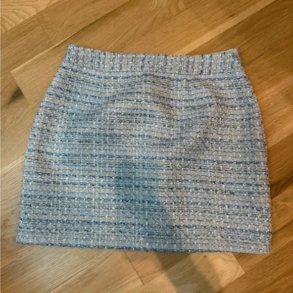 Rinah Tweed Button Down Mini Skirt Small - Picture 5 of 6